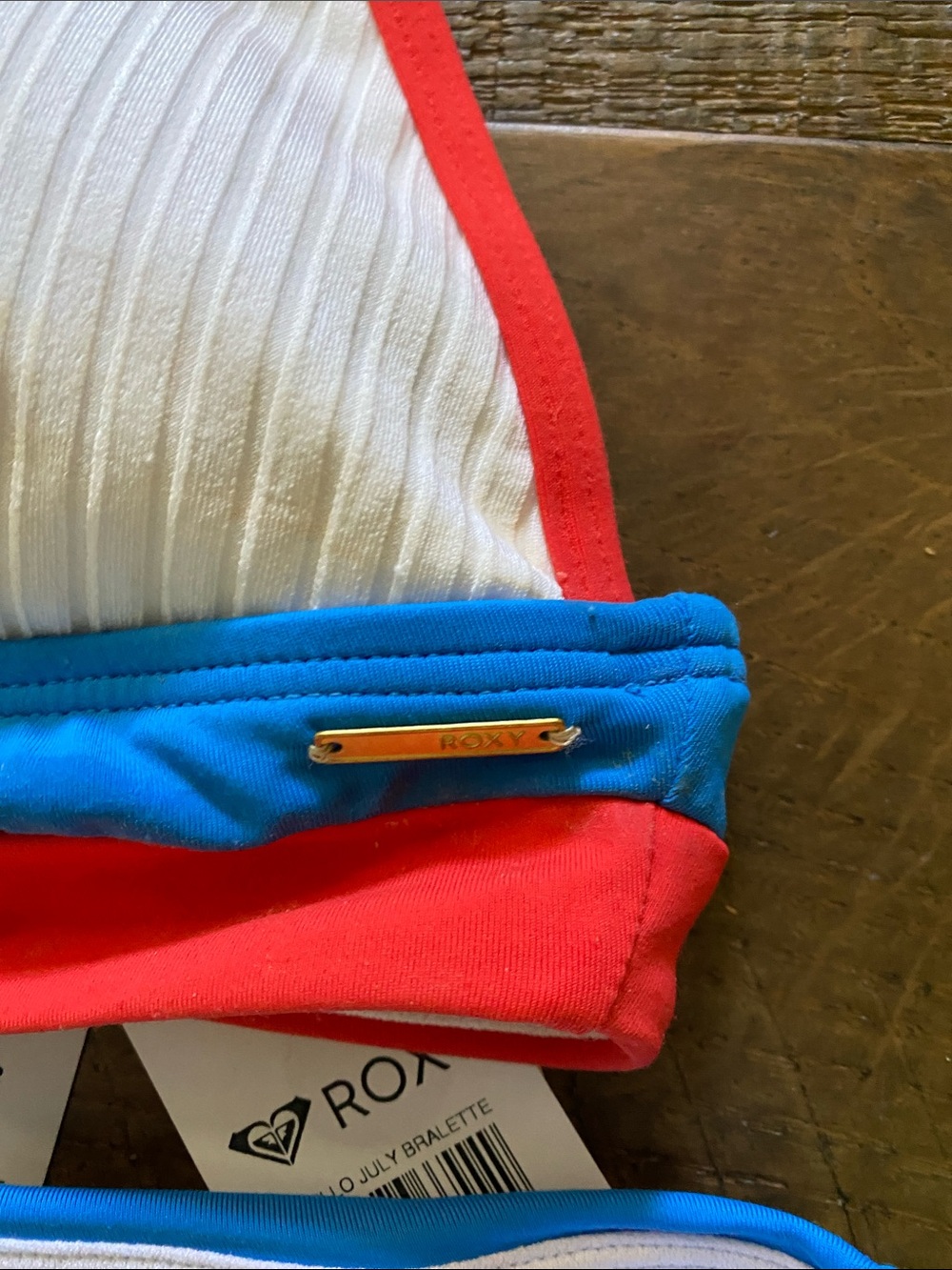 Roxy “hello July” colorblock Bikini Set s/m - Picture 3 of 6